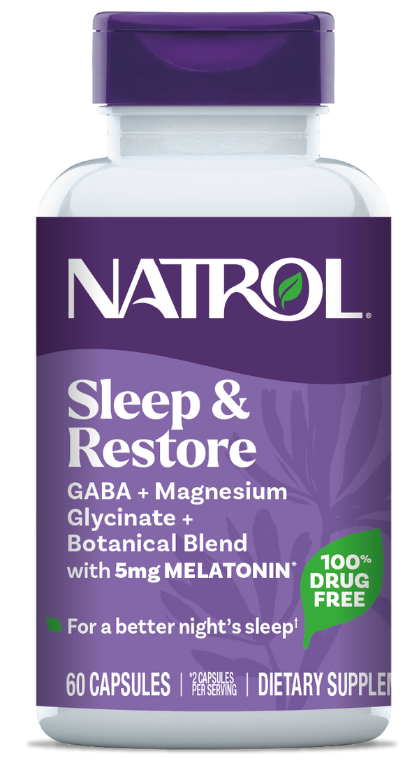 Natrol Sleep & Restore Capsules, 60ct Bottle