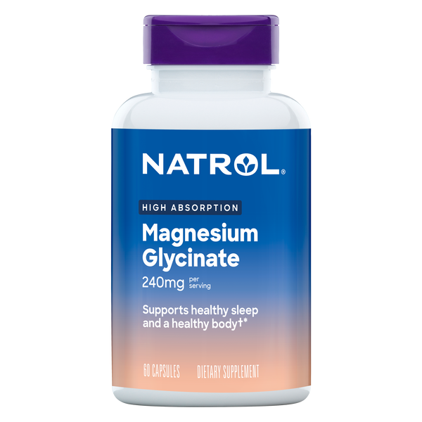 High Absorption Magnesium Glycinate 240mg 60 Capsules Bottle